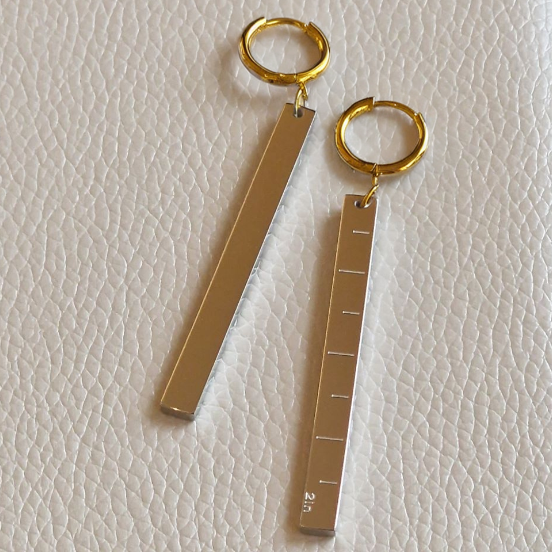 Ruler Gauge Earrings