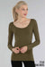 Long Sleeve Scoop Neck Top