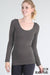 Long Sleeve Scoop Neck Top