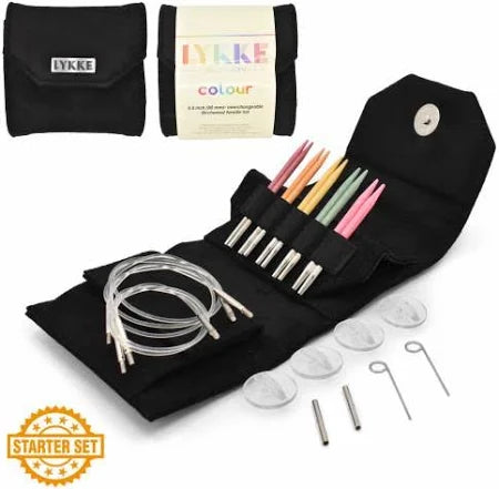 Lykke Colour Starter Interchangeable Needle Set 3.5&quot; tips