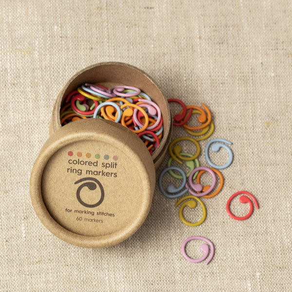 Cocoknits Colored Ring Stitch Markers -- Mini - Crazy for Ewe