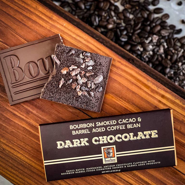 Bourbon Smoked Cacao & Coffee Bean Dark Chocolate Bar